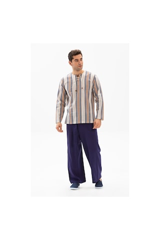 Eliş Şile Bezi Unisex Şile Bezi Balıkçı Yazlık Pantolon Mor Mor-mor Mor