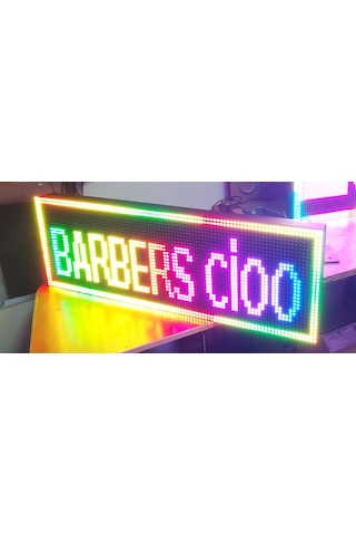 Rgb Kayan Yazı, Renkli Led Tabela 32x96 Cm Çift Yön, Eskişehirled