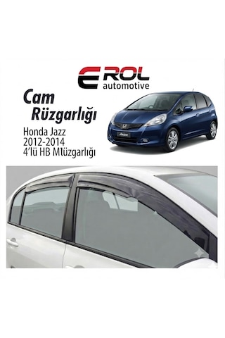 Honda Jazz 2012-2014 4'lü Hb Mugen Cam Rüzgarlığı