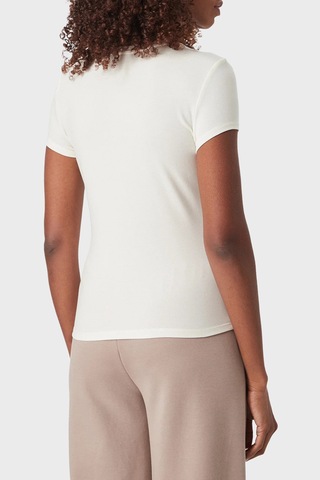 Guess Lotus T Shirt Kadın T Shirt V6yı24 K4787 G1o6 Ekru