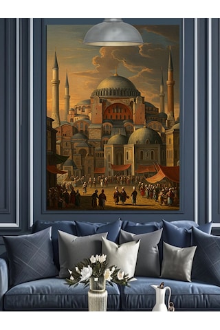 Ayasofya Camii İstanbul Dekoratif Kanvas - Mdf Ahşap Tablo