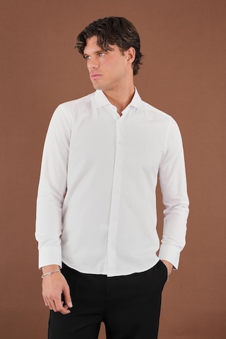 Alexander Gardi Erkek Slim Fit Gömlek Beyaz