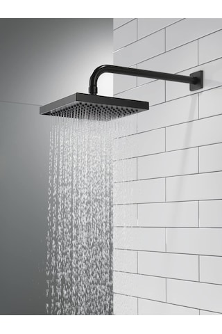 Faucet Tek Sprey Yağmur Duş Başlığı Siyah, Yağış Duş Başlığı, Siyah Kare Duş Başlığı, Mat Siyah Yağmur Duş Başlığı, Delta Yağmur Duş Metal Duş Başlığı, Mat Siyah Rp50841bl Diğer