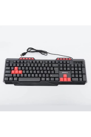 Wozlo WZ-502M Oyuncu Klavyesi Usb Kablolu Multimedya Q Klavye