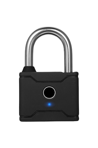 Hallow-t1006d Akıllı Parmak İzi Asma Kilit Şarj Edilebilir,siyah