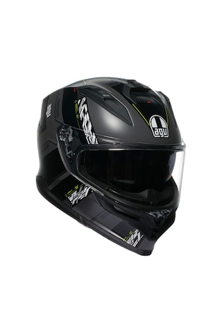 Agv K7 Mplk Kyber Motosiklet Kaskı Mat Gri - Neon Sarı
