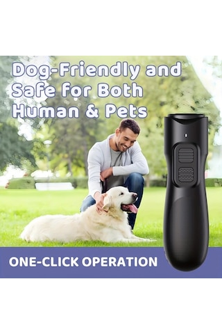 Willowhaven Siyah Mini Ses Dalgası Teknolojili Tek Tuşla Usb Şarjlı Köpek Havlama Kontrol Cihazı