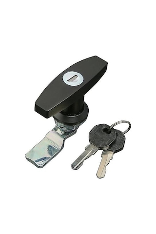 Evrensel T-saplı Kapı Mandalı Kilidi Römork Karavan Rv Kamyonet Kanopi Alet Kutusu Siyah