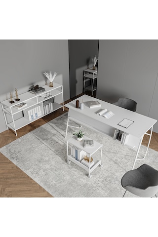 Lagomood Ella Ofis Takımı Beyaz