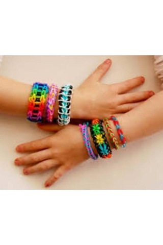 Rainbow Team Kendin Yap Rengarenk Örgü Tezgahlı Lastik Bant Bileklik Yapma Seti Rainbow Bands Rainbow Kutulu