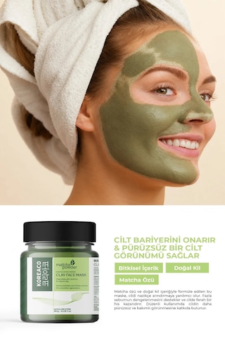 Matcha Mucize Yüz Kil Maskesi Pürüzsüzleştirici Arındırıcı Canlandırıcı 100 Ml - 802141760