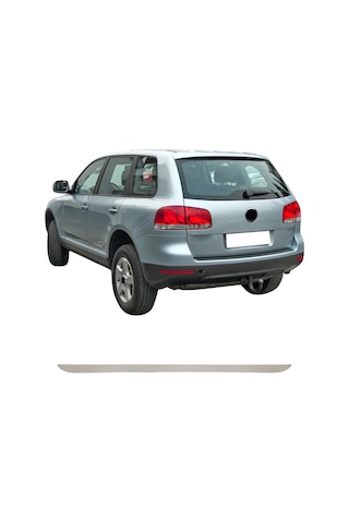 Volkswagen Touareg Uyumlu 2002-2010 Krom Bagaj Alt Çıtası Paslanmaz Çelik