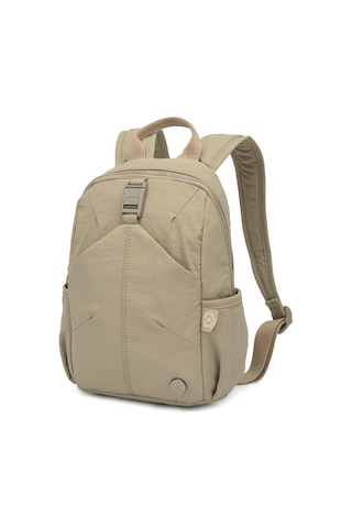 Smart Bags Mikro Poly Kumaş Küçük Boy Kadın Sırt Çantası 3334 Vizon