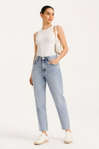 Lili Woman Kadın Yüksek Bel Straight Fit Baggy Jean Pantolon Ty.bgt01 Açık Mavi