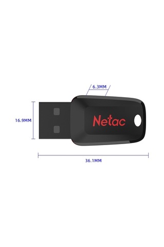 Netac U197 Ofis Dosyası Yüksek Hızlı Usb Flash Sürücü, Kapasite: 8gb Siyah