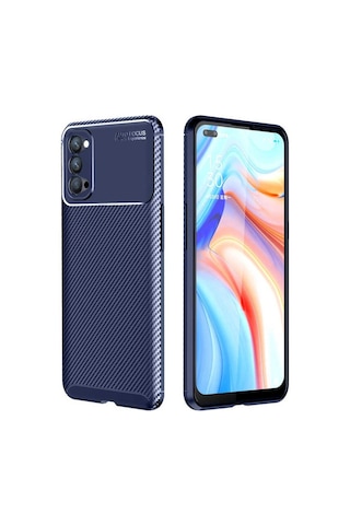 Oppo Reno 4 Kilif Karbon Silikon Case 449337565