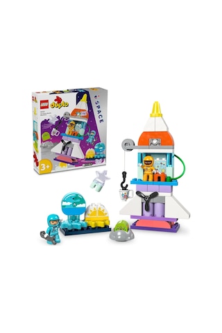 LEGO® DUPLO® 3’ü 1 Arada Uzay Mekiği Macerası 10422 3+ Eğitici Oyuncak Yapım Seti - 58 Parça