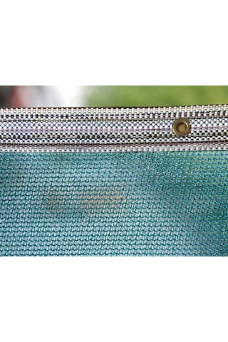 Morilu Araba Gölgelik File - 75'lik Yeşil Otopark Gölgeliği - Şeritli Halkalı - File Gölgelik - Gölgelik Branda