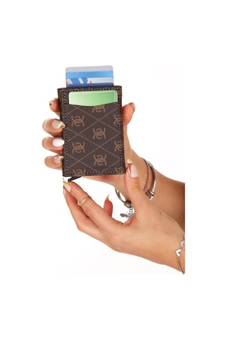 Unisex Rio Mekanizmalı Otomatik Kızaklı Kartlık Cüzdan Siyah