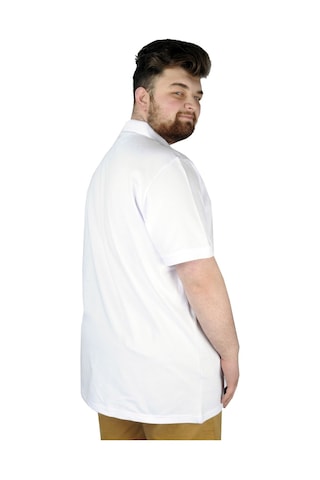 Mode Xl Erkek Tshirt Polo Yaka Cepli Klasik Pike 20552 Beyaz 001