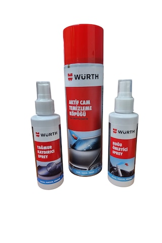 Yiğitay Würth Kışlık Oto Cam Temizlik Bakım Seti-3 Ürün