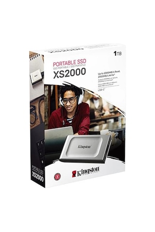 Kingston 1tb Sxs2000-1000ga Usb 3.2 Type C Gri Gen 2 2000mb Okuma-2000mb Yazma Taşınabilir Ssd Kdo