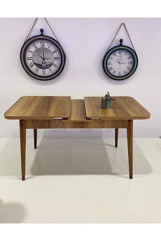 6 Kişilik Açılır Masa Sandalye Takımı Mutfak Masası Takımı Salon Masası Yemek Masası Masa Takımı Lacivert