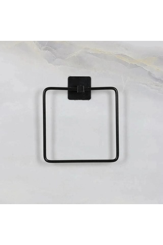 Kendiliğinden Yapışkanlı Siyah Paslanmaz Metal Kare Havluluk 536 Çok Renkli