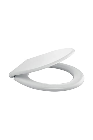 Süngerli Klozet Kapağı Oval Açık Gri
