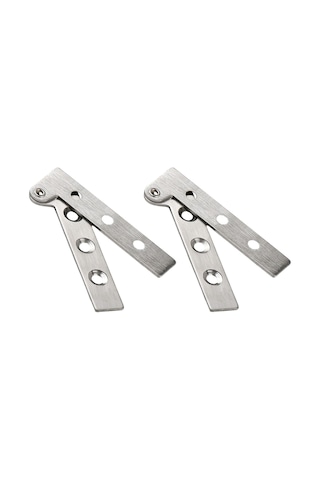 Homyl 2pcs Paslanmaz Çelik Görünmez Katlanır Raf Menteşeleri S