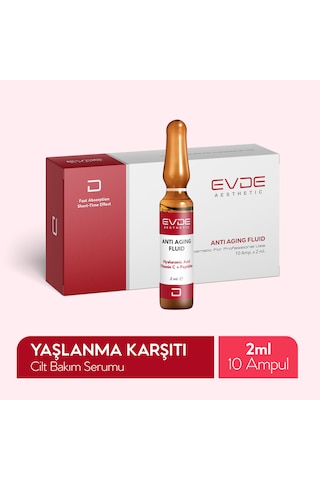Anti Aging Fluid Yaşlanma Karşıtıcı Cilt Bakım Serumu 2ml X 10 Ampul