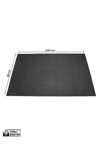 Kaymaz Taban Kauçuk Dış Mekan Paspası, Kauçuk Kapı Önü Paspası 80x120 cm Spike Mat