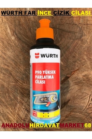 Würth P80 Far Parlatma Cilası Far Parlatır Leke Çıkarır 250ml