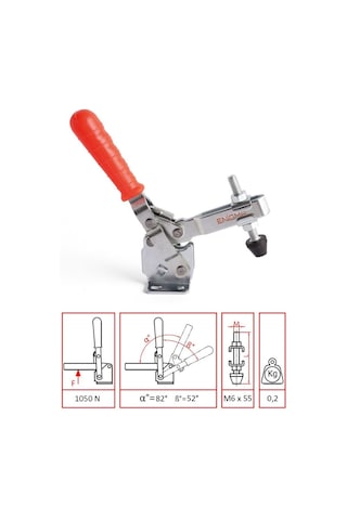 1202 Ua Dikey Pozisyon Yatay Taban Klemp 1102Y
