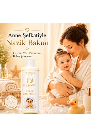 Dejowi V50 Premium Nem ve Vitamin Destekli Hassas Bebek Şampuanı 400 Ml