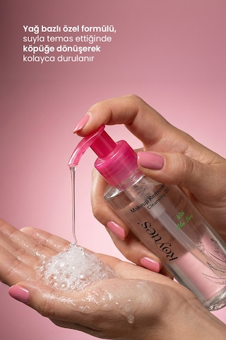 Göz Yakmayan Makyaj Temizleme Yağı 150 Ml Makeup Cleansing Oil Suya Dayanıklı Göz Ve Yüz Makyajı Temizleyici