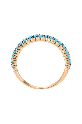 Sirius Turkuaz Taşlı Yarım Tur Yüzük 0804R0390
