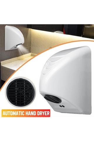 Bloomnest Lebıhmurah Bf1151 800w Otomatik Kızılötesi Sensörlü Ticari El Kurutma Makinesi Ev Otel Banyo- Beyaz