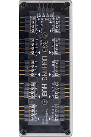 Rgb Led Fan Şerit Hub Splitter 10 Port 12v 4 Pin Kablo Çoklayıcı -
