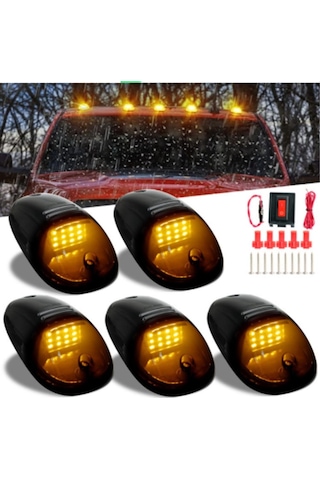 5li Set 12 Ledli Universal Pick Up 4x4 Araç Üstü Park Sis Lambası