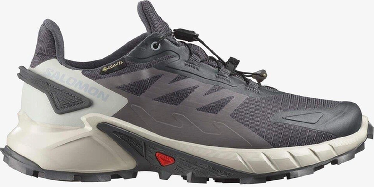 Salomon Supercross 4 Gore-tex Kadın Patika Koşusu Ayakkabısı Gri