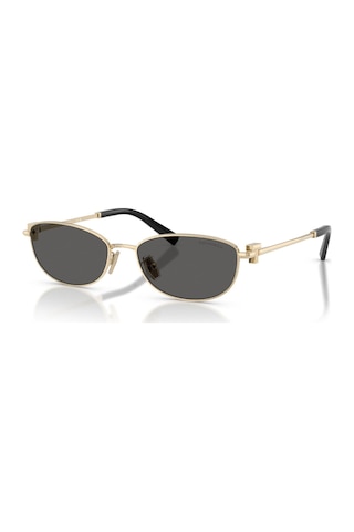 Tiffany Co. Tf 3115 6021s4 56 Unisex Oval Gold Metal Güneş Gözlüğü Altın