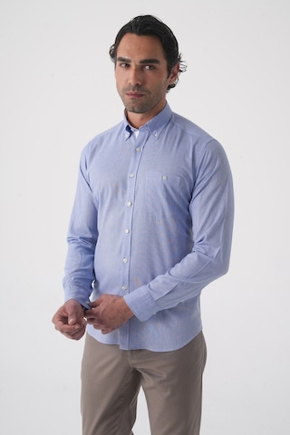 Bisse Erkek Regular Fit Uzun Kol Mavi Gömlek Gmktn250016 D35 Mavi