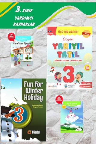 3.sınıf Yarıyıl Tatil Kitabı+fun For Winter Holiday -2024