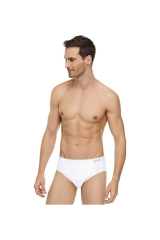 3'Lü Tutku Elit 1351 Likralı Kemerli Kom Pamuk Slip Erkek Külot