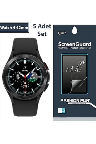 Gor Sm Galaxy Uyumlu Watch 4 42mm Darbe Emici Ekran Koruyucu 5 Adet Set- 5775