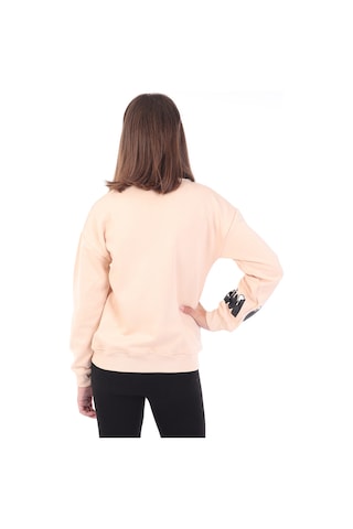 Toontoy Kız Çocuk Baskılı Nakışlı Sweatshirt Bej