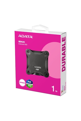 Adata 1tb Sd620 Siyah Taşınabilir Usb 3.2 Gen2 Ssd Harici Disk