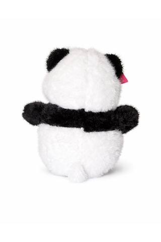 25cm Panda Pofuduk Pelüş Beyaz - Siyah