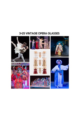 Yaozixa Kadınlar İçin Klasik Kolyeli 3x25 Binokül, Tam Metal Gövde, Bak4 Prisma Ve Fmc Lensli, Tiyatro-opera İçin Kısa Mesafe Görüntüleme